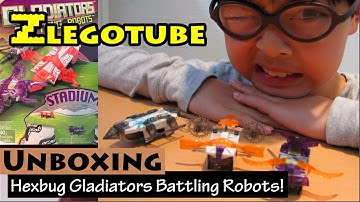 Unboxing Hexbug Gladiators Battling Robots!!!
