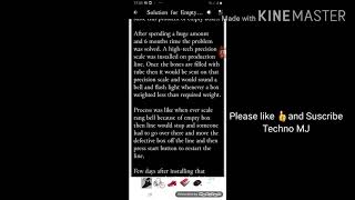 (Story)Solution for empty boxes by (Techno MJ)