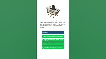 Slide Switch - Basics #switches #electricalengineeringxyz