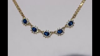 Handmade necklace 14 k gold