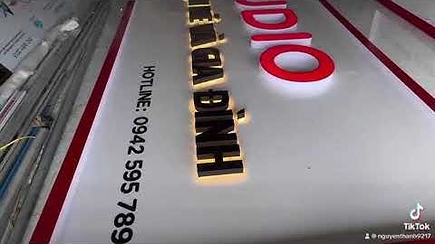 Thi công bảng hiệu Alu chữ nổi tại Quảng Cáo AFC