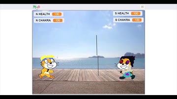 HOW TO MAKE A SCRATCH NINJA NARUTO GAME PART 2 DAMAGE