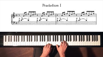 Bach Prelude and Fugue No.1 Well Tempered Clavier, Book 1 with Harmonic Pedal
