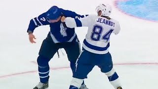 Tanner Jeannot vs Luke Schenn, Phil Esposito calls out &quot;fat woman yappin&#39; like crazy&quot; in penalty box