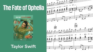 The Fate of Ophelia by Taylor Swift | Piano, Vocal & Guitar