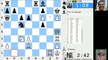 LIVE Blitz #3377 (Speed) Chess Game: White vs Tyrel in Pirc defense