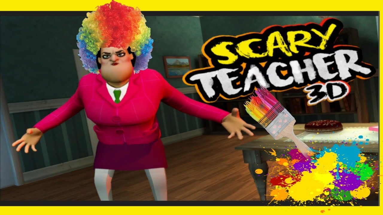 Como completar a fase Element of Surprise do jogo Scary Teacher da  professora malvada!!!😱😱😱 