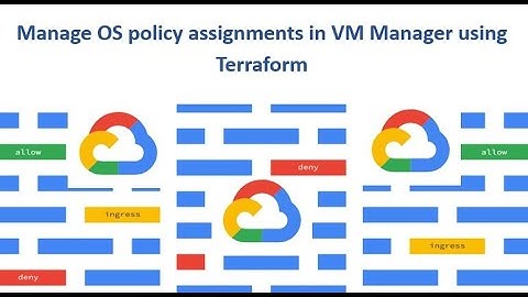 Manage OS policy assignments in VM Manager using Terraform