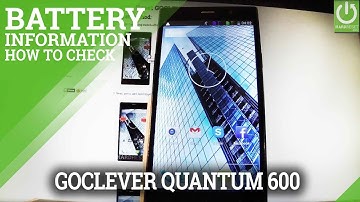 Battery Info in GOCLEVER Quantum 600 - Battery Information