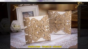 Gợi ý các mẫu thiệp cưới laser tuyệt đẹp cho đám cưới lãng mạn