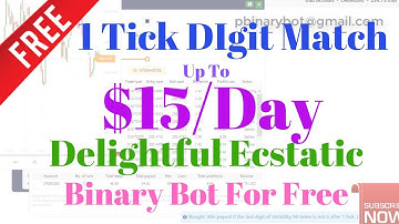 Free Binary.com Bot - Digit Match Binary Bot | Delightful Ecstatic Binary Bot For Free