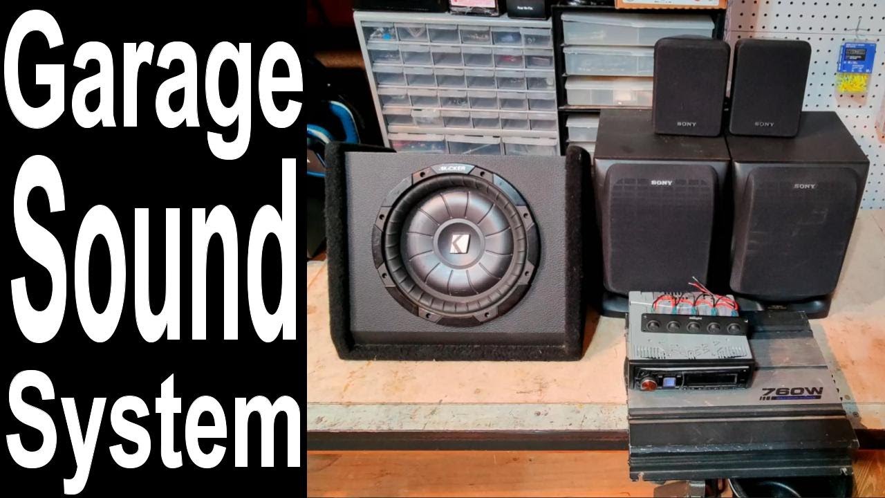 CAR STEREO turned GARAGE SOUND SYSTEM with an ATX POWER SUPPLY (Garage