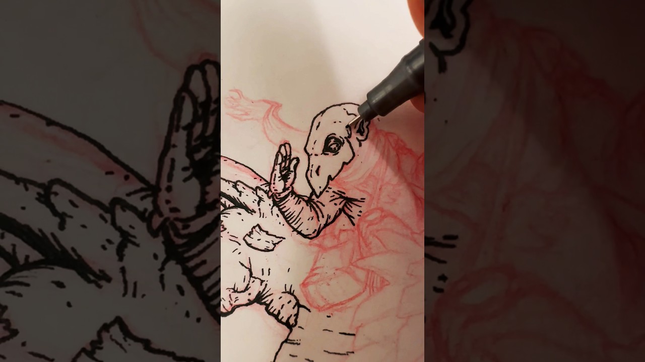 How to Ink a Death Rider and his Dragon Mount