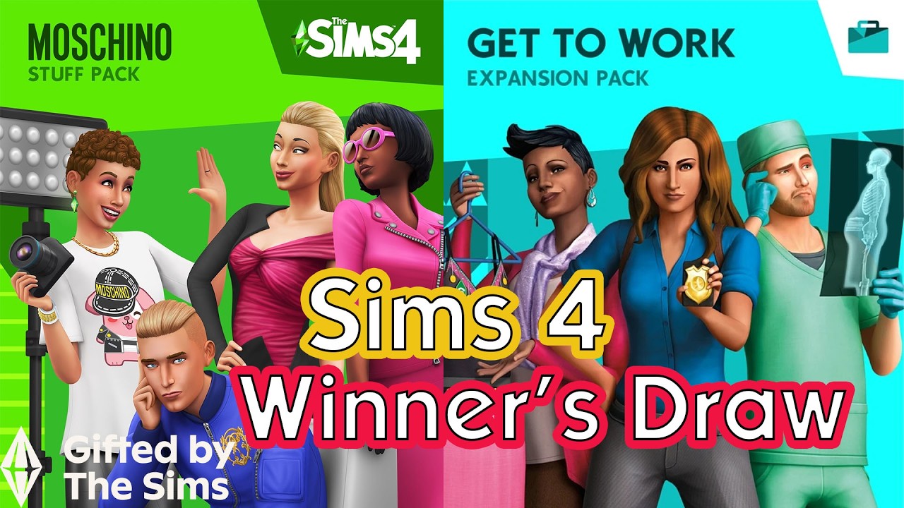 WINNER'S DRAW: Sims 4 Giveaway: Get to Work & Moschino Stuff Pack