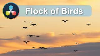 DaVinci Resolve Fusion: Create a Flying Bird Flock (Particles Tutorial) screenshot 1