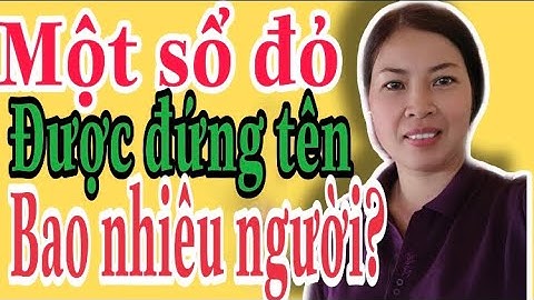 Một sổ đỏ được đứng tên bao nhiêu người |Vũ Thị Na