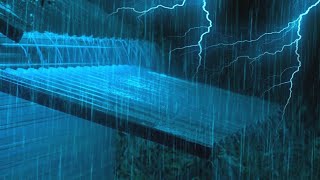 Overcome Stress Sleep Immediately with Heavy Rain and Thunder ⛈ Nature Sounds for Sleeping, Relax