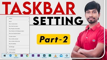 Taskbar Ko Customize Kaise Kare | Taskbar Setting | Customization | Location Change in Hindi