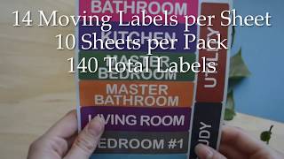 Moving Labels for Boxes | Making Moving Easy for Your Home