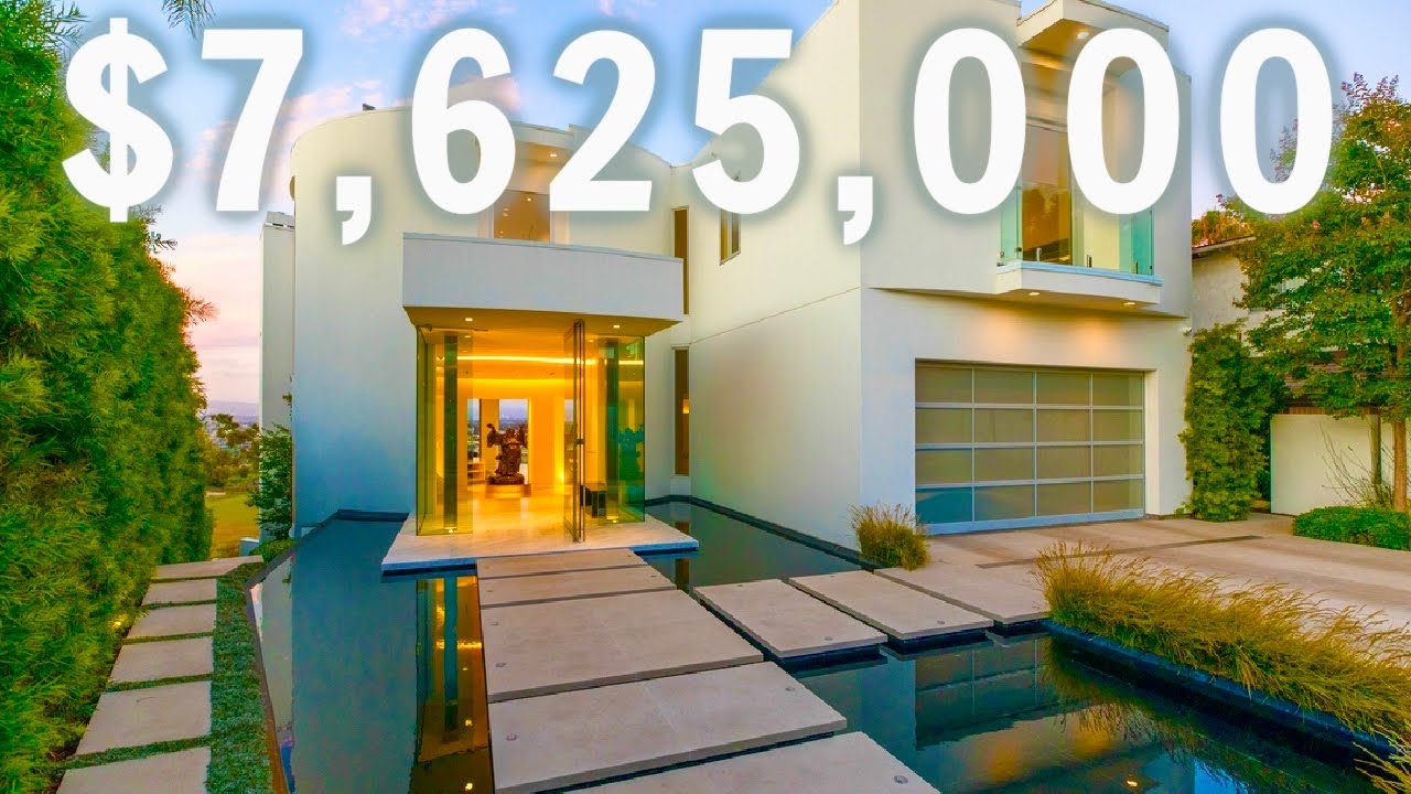 TOURING A $7,625,000 ULTRA MODERN MANSION With A SECRET ROOM | Los Angeles Mansion Tour