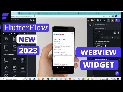 FLUTTERFLOW NEW 2023 - WEBVIEW WIDGET