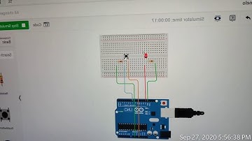 Práctica encender y apagar un LED con un boton usando While