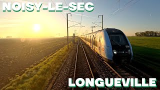 Cabride de NOISY à LONGUEVILLE, heure de pointe au lever du jour sur la Ligne 4