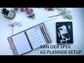 Petite papote : Le Setup de mon agenda Van Der Spek A5 Tortora & Parme