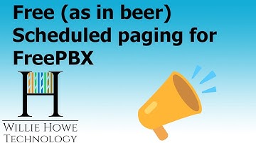 FREE scheduled paging for FreePBX!