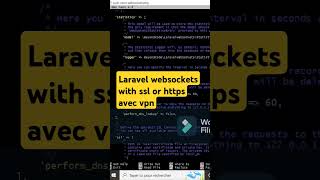Laravel websockets with ssl or https avec vpn #laravelwebsockets #websocket #websockets #ssl #https