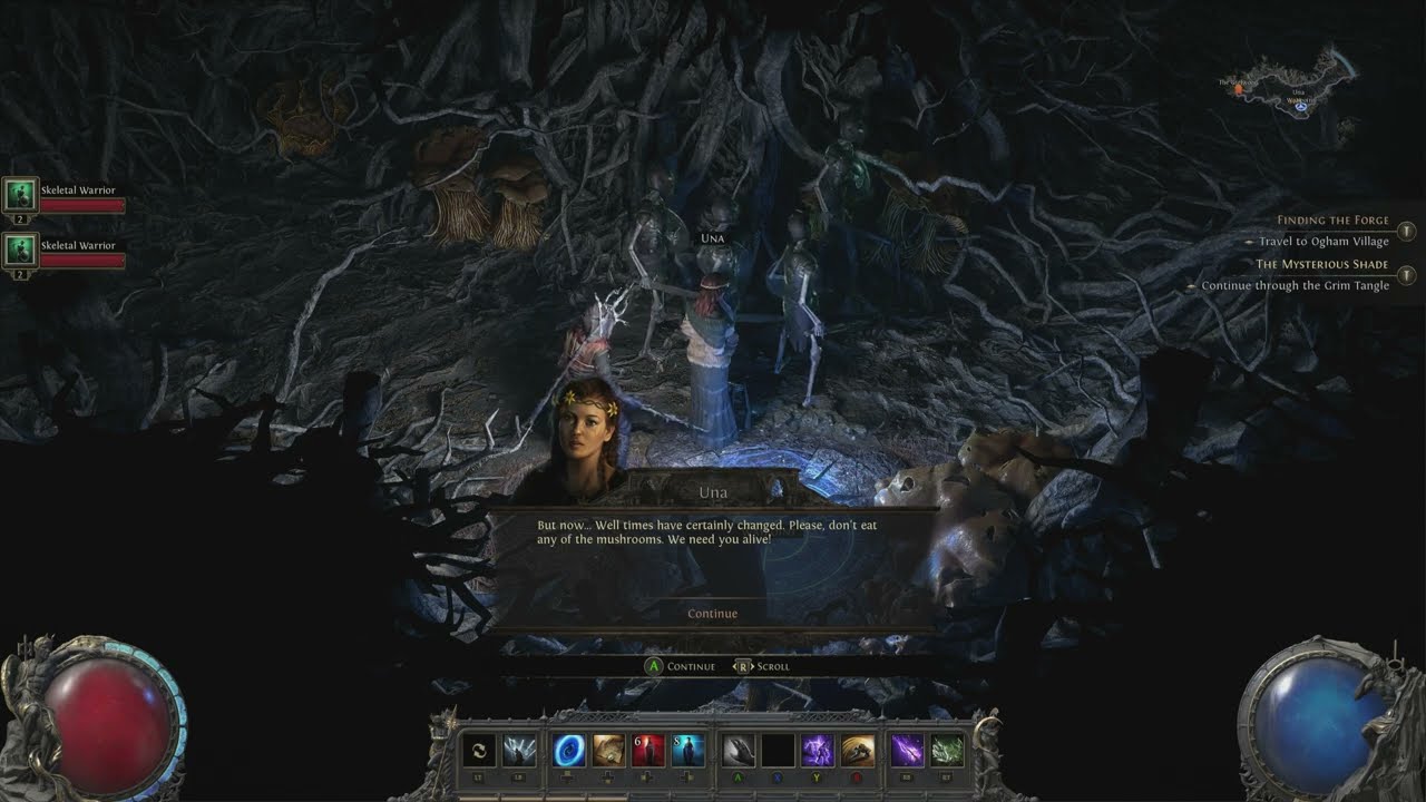 Path of Exile 2 - Act 1 The Mysterious Shade: Grim Tangle Entrance | Summon Una (Sings) Gameplay