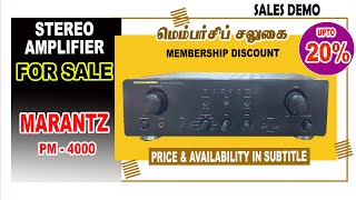 Marantz PM-4000 Stereo amplifier for Sale | Vintage amplifier for sale