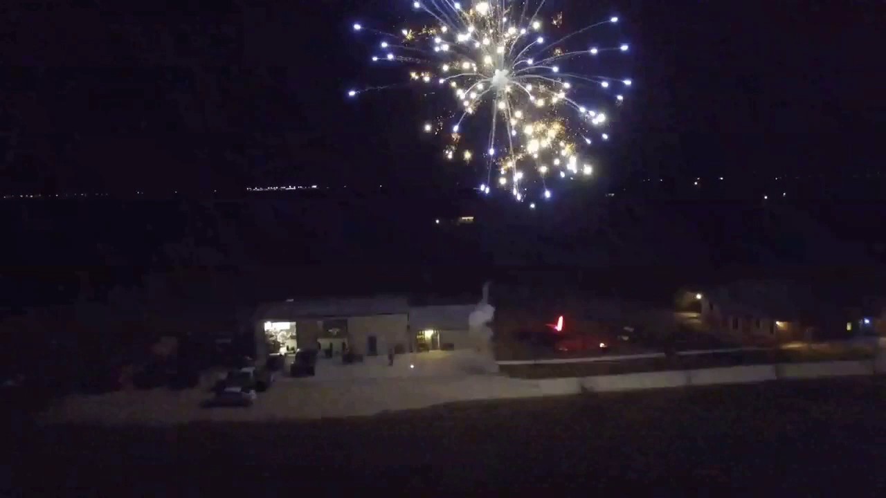 DJI phantom fireworks view New Years 2017