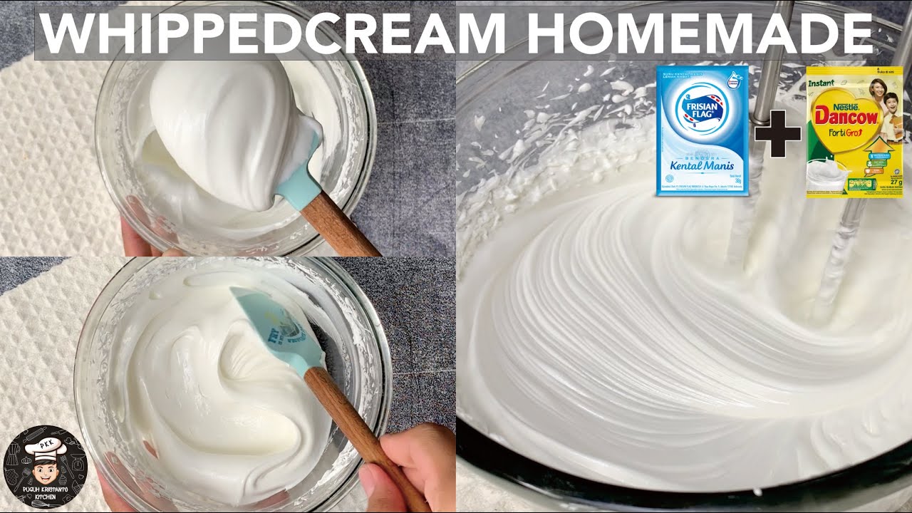 Cara Membuat WHIPPEDCREAM HOMEMADE Mudah Modal 7.000 Aja!!!
