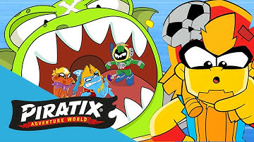 El ataque del Kraken Ship | PIRATIX 🏴‍☠️ Serie de DIBUJOS para NIÑOS | Programa de acción #paraniños