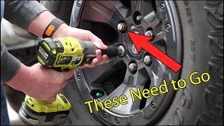 Replacing my rusty and swollen lug nuts