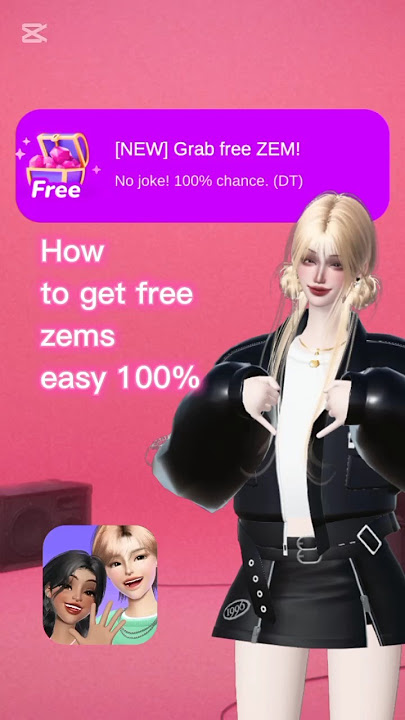Zepeto how to get free zems so easy way #zepeto #shorts #apt