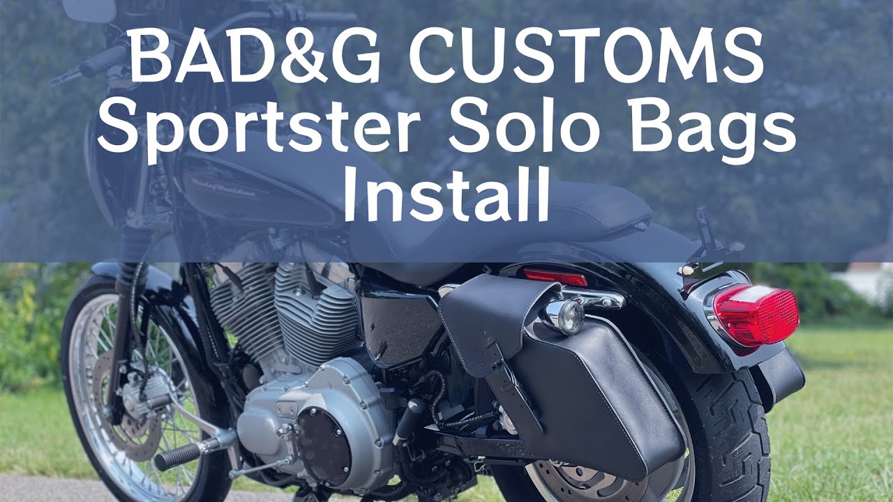 BAD&G CUSTOMS Sportster Solo Bags Installation
