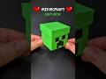 2 DIY Minecraft Creeper Paper Gift Box 💚 Gift Idea 💚 Slow version