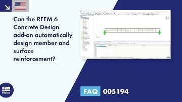 FAQ 005194 | Can the RFEM 6 Concrete Design add-on automatically design member and surface reinfo...