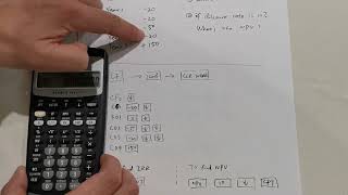 NPV & IRR with TI BA II Plus