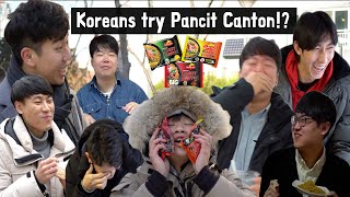 Ang reaksyon ng mga Koreano sa Pancit Canton!?