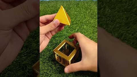 Famous Pyramid in A Cage Puzzle Solution // 3D Printed