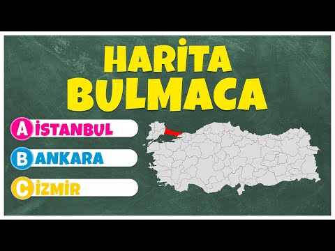 HARİTA BULMACASI : Türkiye Harita Bilgini Test ET!! | Eğlenceli Bulmaca Videoları