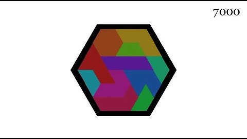 Over 7,000 solutions to the Hexagon Puzzle (Hexagon Tangram Puzzle)