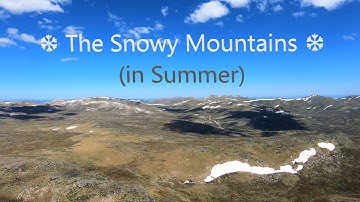 AtomRC Dolphin Flight - A view of the ❆ Snowy Mountains ❆ (Crash landing!)