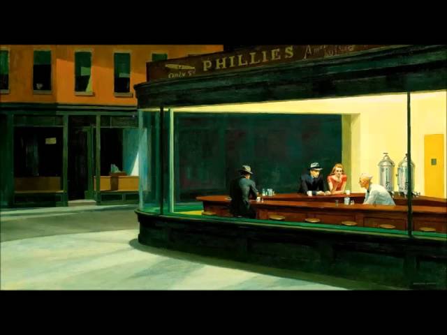 アート・デザイン・音楽 Edward Hopper Light and Dark Nighthawks (Edward Hopper) - YouTube