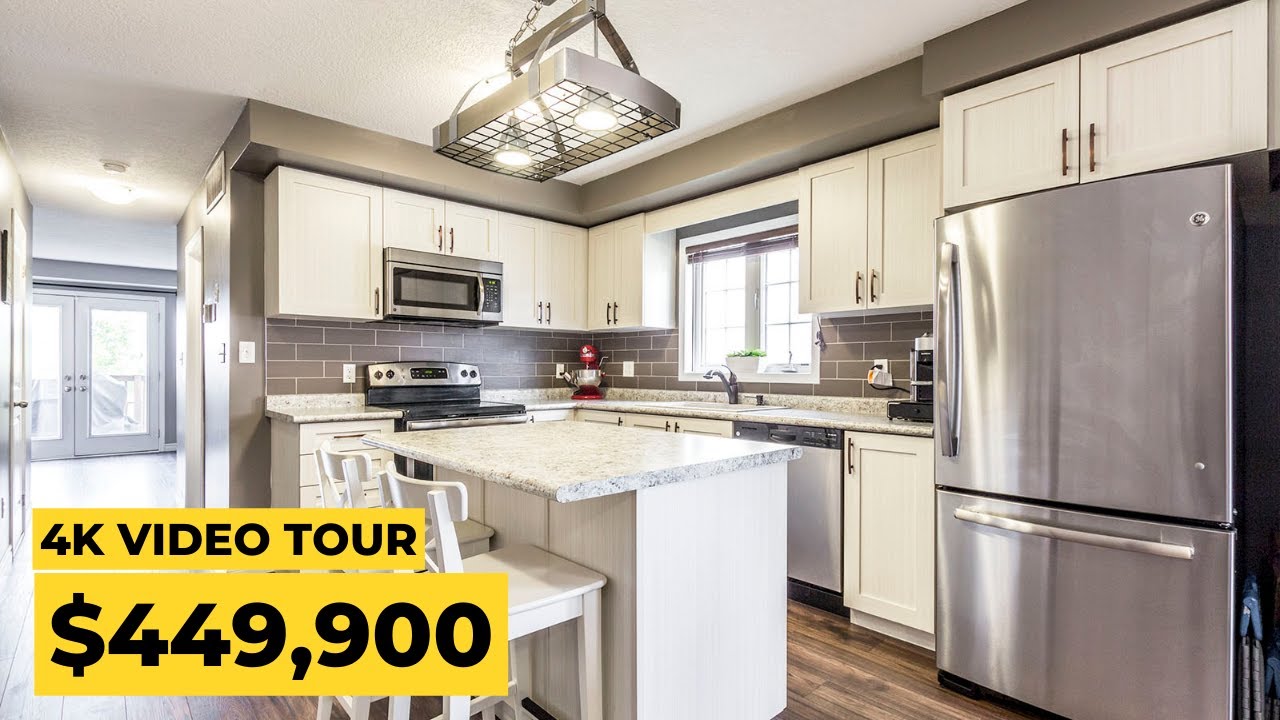 🏡✨ 4K Home Tour – Gorgeous & Trendy Modern Townhouse in Kitchener! 🌟 