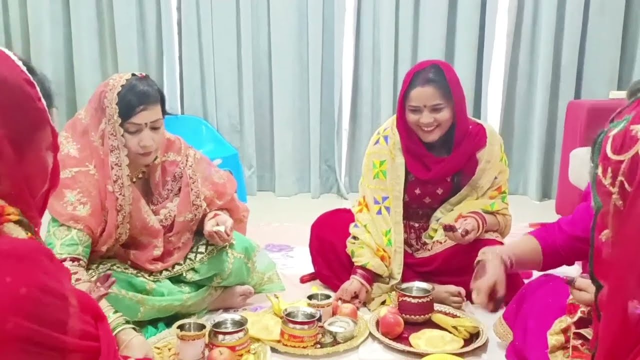 Karwa Chauth Katha in Punjabi ਕਰਵਾ ਚੌਥ ਪੰਜਾਬੀ ਕਥਾ