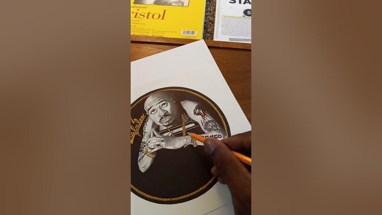 A.D.X - Eric B. & Rakim - Microphone  Fiend ( 2PAC Portrait By Rabalee a.k.a. A.D.X )